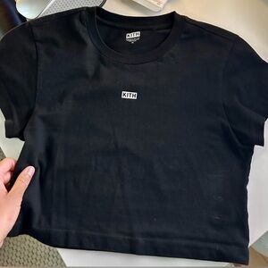 Kith Logo crop top black